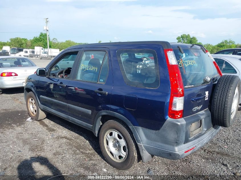 2005 Honda Cr-V Lx VIN: SHSRD78515U306307 Lot: 39322299