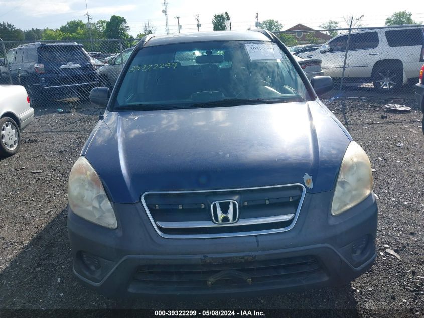 2005 Honda Cr-V Lx VIN: SHSRD78515U306307 Lot: 39322299