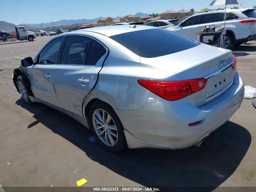 2017 Infiniti Q50 2.0T Premium VIN: JN1CV7AR7HM680006 Lot: 39322322