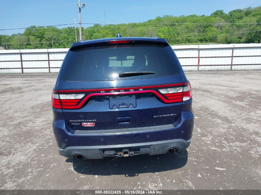 2015 Dodge Durango Citadel VIN: 1C4RDJEG7FC892309 Lot: 39322425