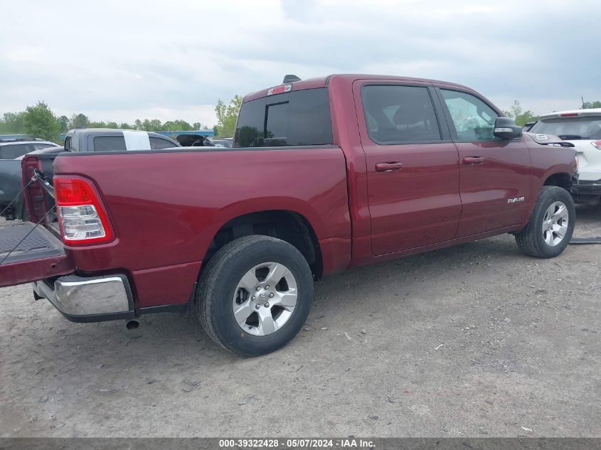 2021 Ram 1500 Big Horn 4X4 5'7 Box VIN: 1C6RRFFG4MN645433 Lot: 39322428