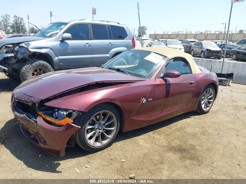 2004 BMW Z4 2.5I VIN: 4USBT33514LS51388 Lot: 39322519