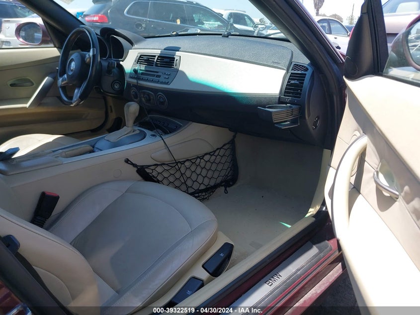 2004 BMW Z4 2.5I VIN: 4USBT33514LS51388 Lot: 39322519