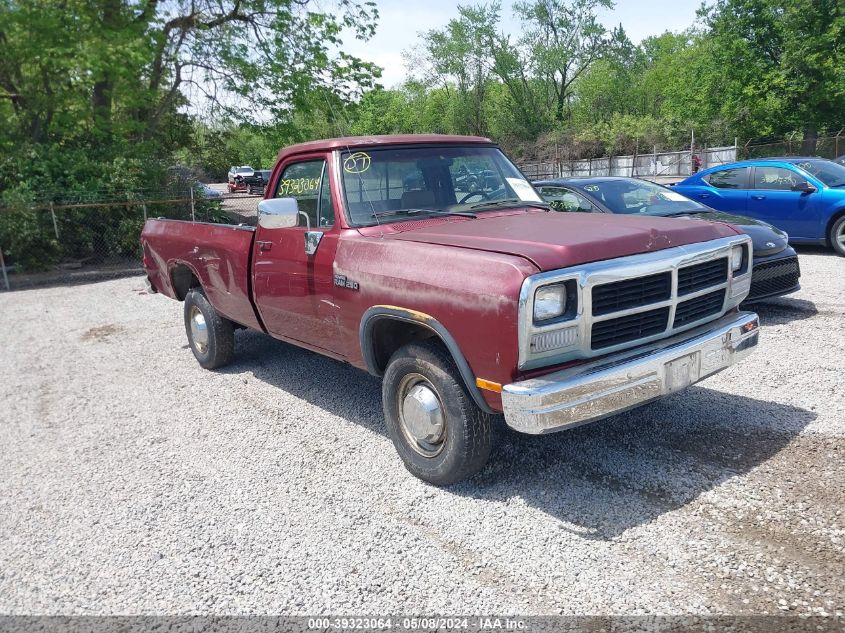 1992 Dodge W-Series W200/W250 VIN: 1B7JM26Y7NS690214 Lot: 39323064