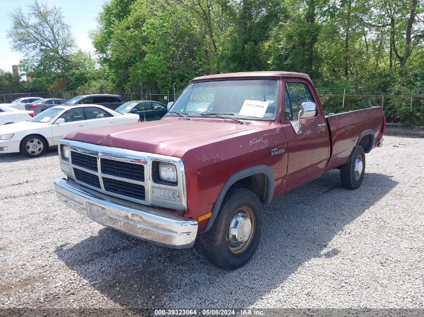 1992 Dodge W-Series W200/W250 VIN: 1B7JM26Y7NS690214 Lot: 39323064