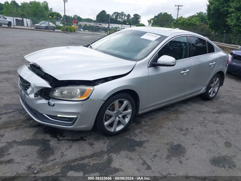 2016 Volvo S60 T5 Drive-E Premier VIN: YV126MFK9G2410621 Lot: 39323656