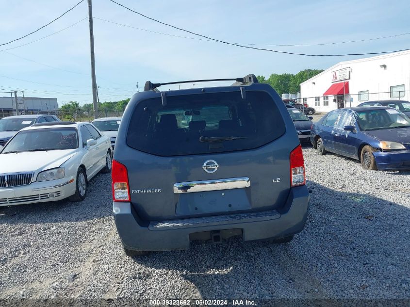 2007 Nissan Pathfinder Le VIN: 5N1AR18U17C634459 Lot: 39323662