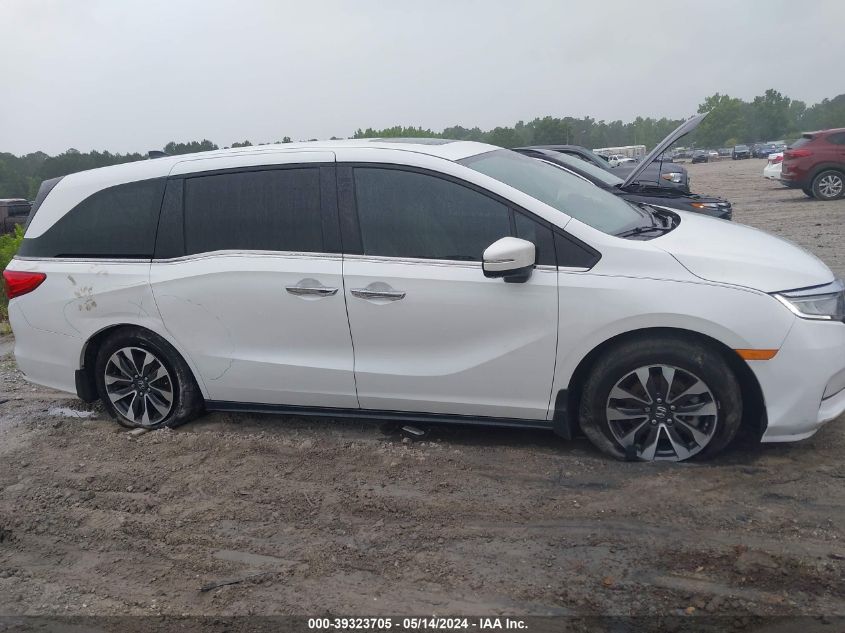 2022 Honda Odyssey Ex-L VIN: 5FNRL6H74NB045647 Lot: 39323705