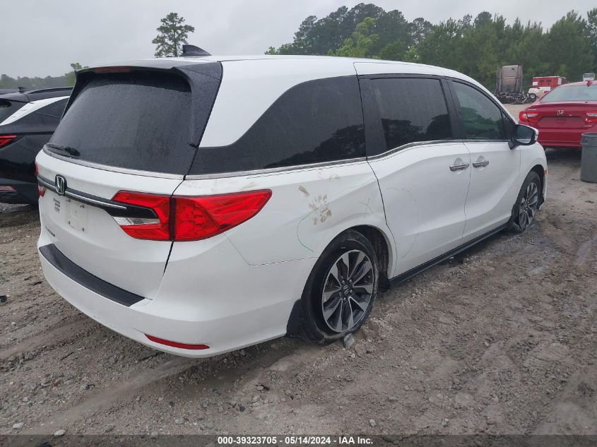 2022 Honda Odyssey Ex-L VIN: 5FNRL6H74NB045647 Lot: 39323705