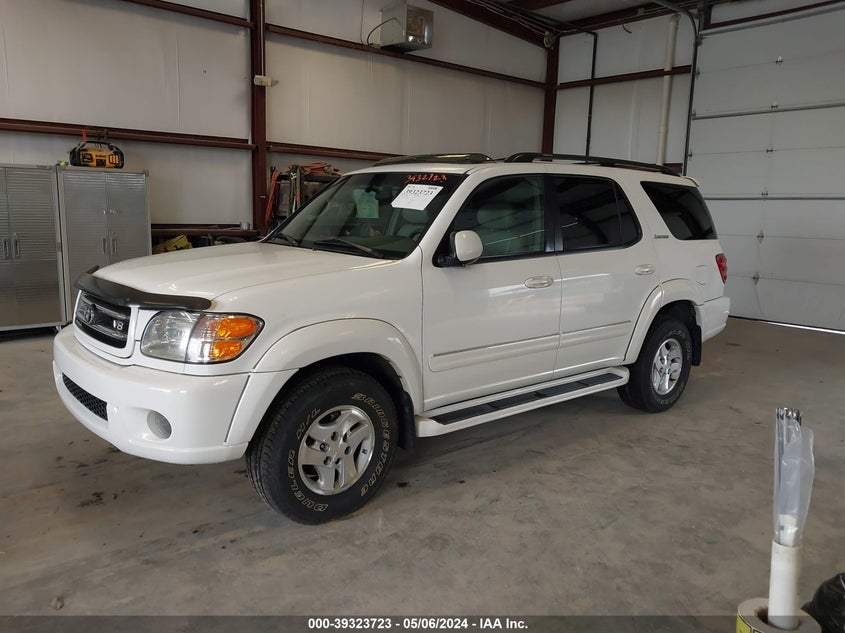 2001 Toyota Sequoia Limited V8 VIN: 5TDZT38AX1S012880 Lot: 39323723