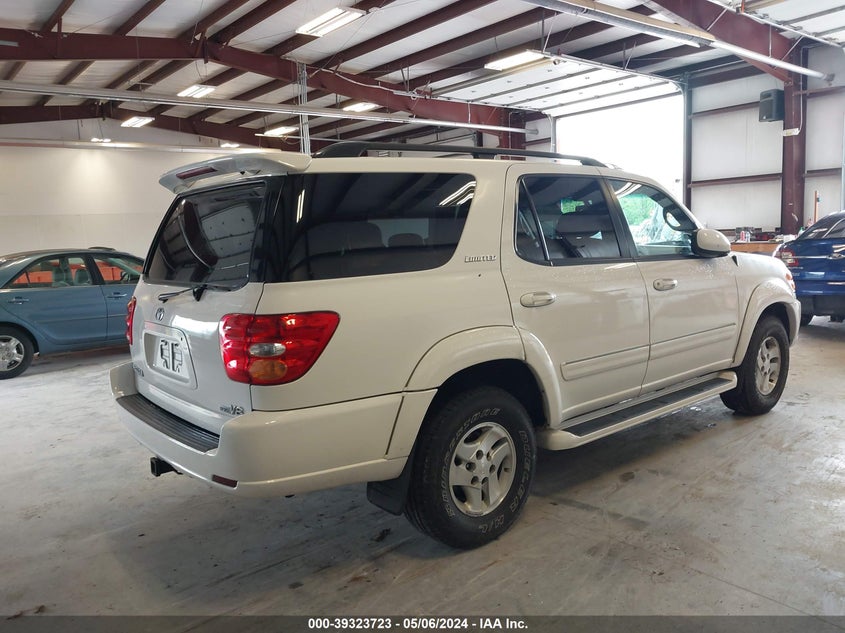 2001 Toyota Sequoia Limited V8 VIN: 5TDZT38AX1S012880 Lot: 39323723