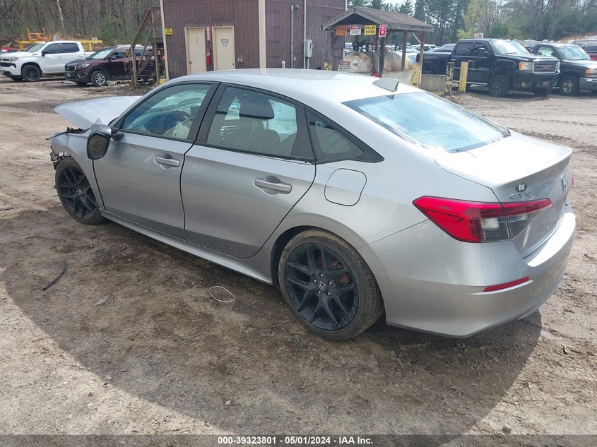 VIN 2HGFE2F5XNH593459 2022 HONDA CIVIC SPORT