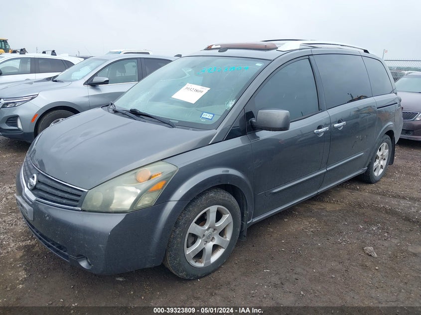2008 Nissan Quest 3.5 Se VIN: 5N1BV28U58N106984 Lot: 39323809