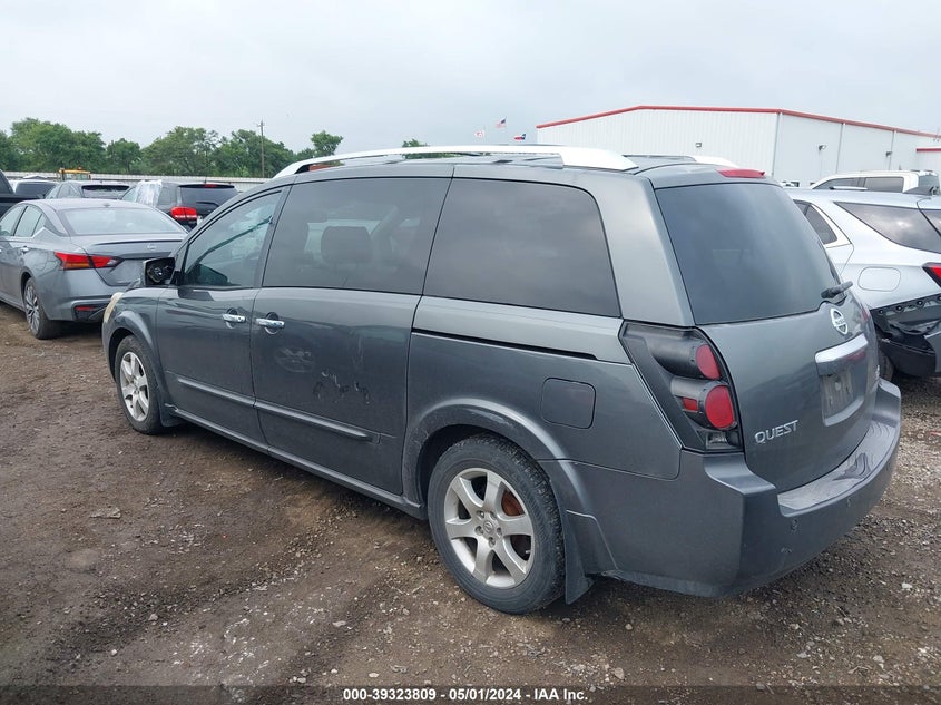 2008 Nissan Quest 3.5 Se VIN: 5N1BV28U58N106984 Lot: 39323809