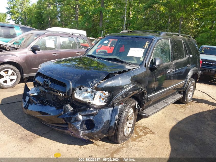 2007 Toyota Sequoia Sr5 V8 VIN: 5TDBT44A47S291281 Lot: 39323837