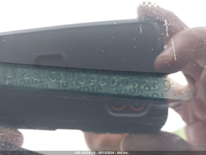 2009 Lexus Rx 350 VIN: 2T2GK31U39C076239 Lot: 39324118