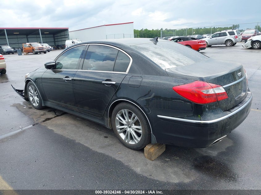 2012 Hyundai Genesis 3.8 VIN: KMHGC4DD0CU204154 Lot: 39324246