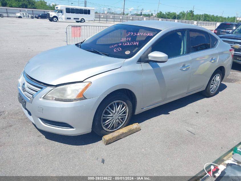 3N1AB7AP1EY235669 2014 Nissan Sentra S