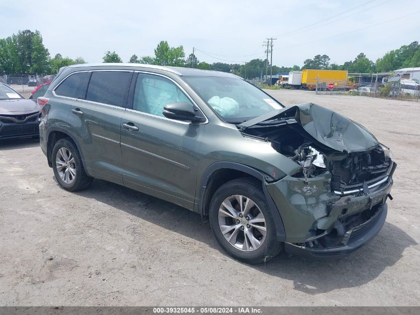 2014 TOYOTA HIGHLANDER XLE V6 - 5TDJKRFH0ES048778