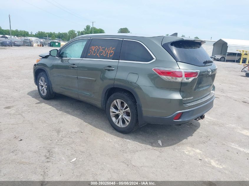 2014 TOYOTA HIGHLANDER XLE V6 - 5TDJKRFH0ES048778