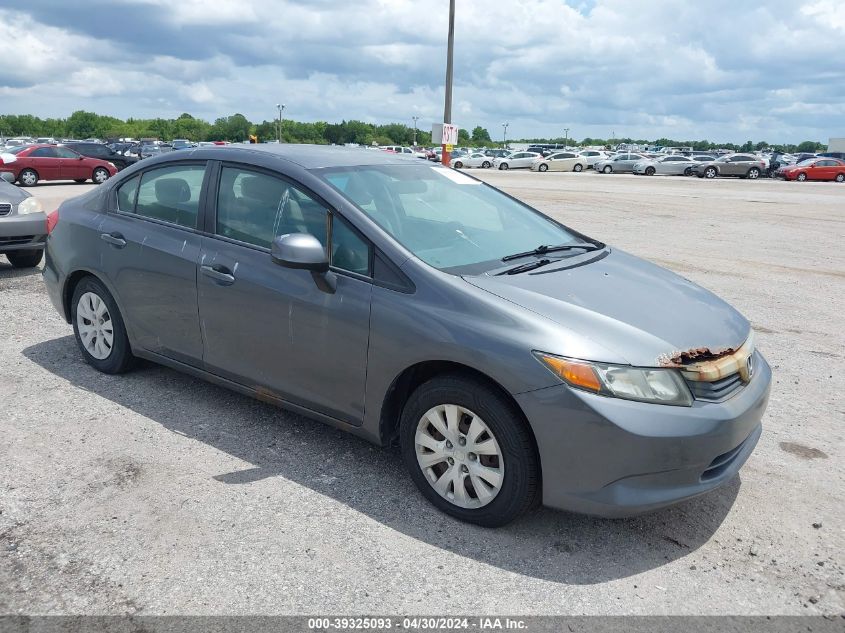 19XFB2F57CE016310 | 2012 HONDA CIVIC