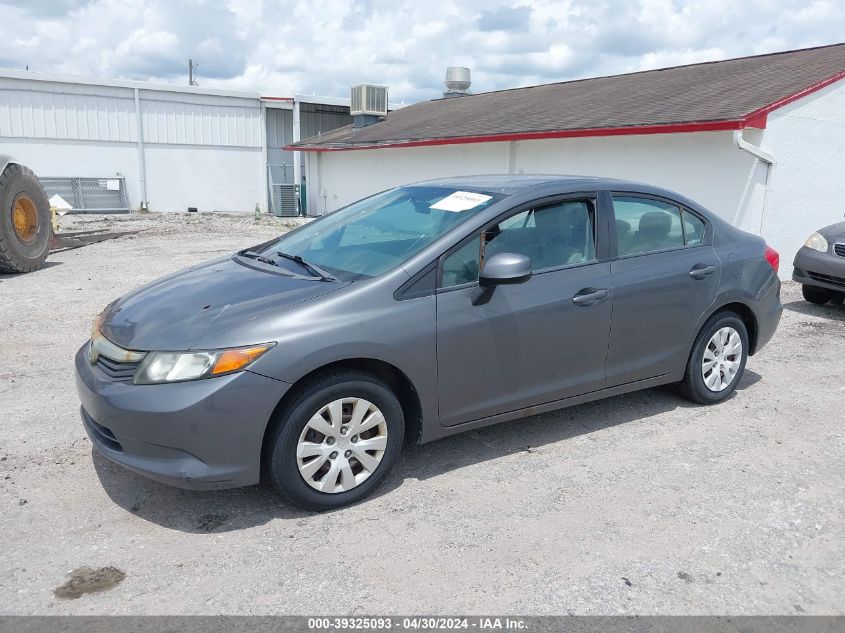 19XFB2F57CE016310 | 2012 HONDA CIVIC