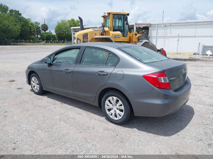 19XFB2F57CE016310 | 2012 HONDA CIVIC