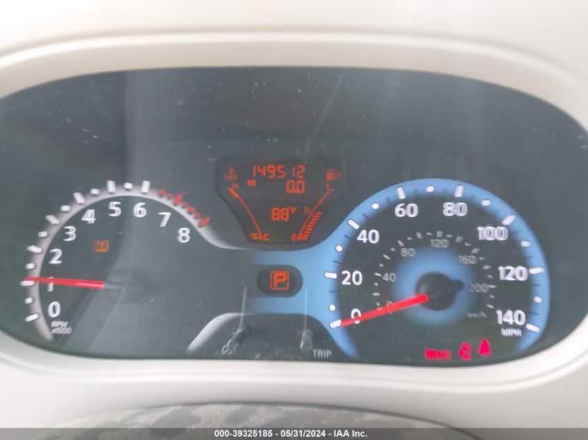 2009 Nissan Cube 1.8Sl VIN: JN8AZ28R79T112206 Lot: 39325185