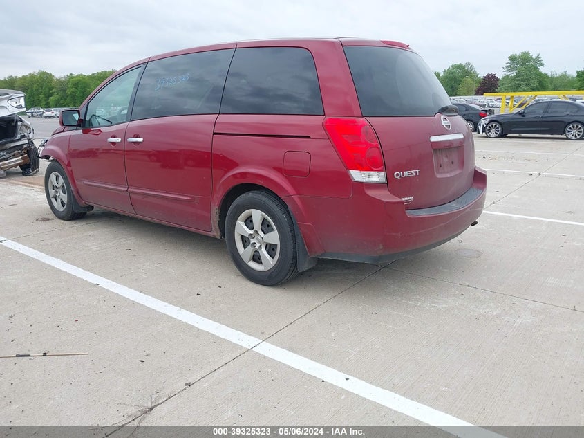 2007 Nissan Quest 3.5 VIN: 5N1BV28U17N127085 Lot: 39325323