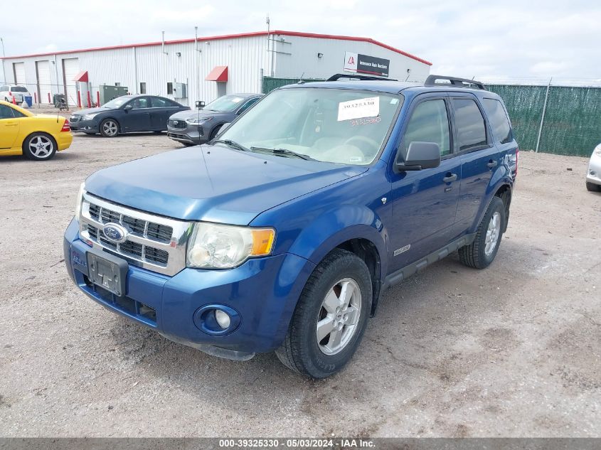 2008 Ford Escape Xlt VIN: 1FMCU03138KD07552 Lot: 39325330