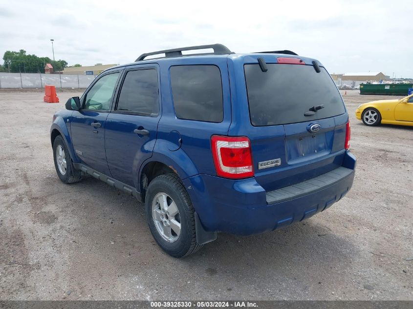 2008 Ford Escape Xlt VIN: 1FMCU03138KD07552 Lot: 39325330