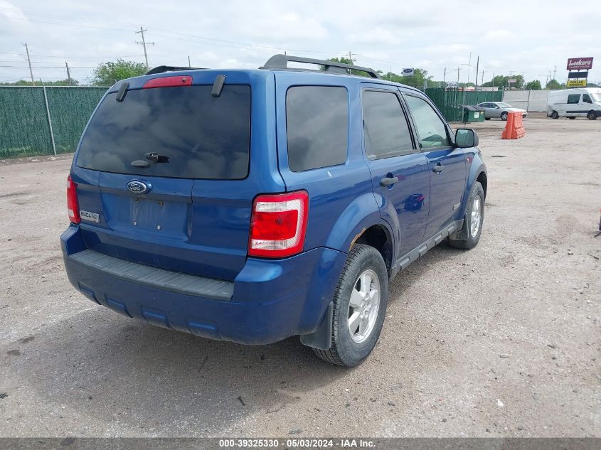 2008 Ford Escape Xlt VIN: 1FMCU03138KD07552 Lot: 39325330