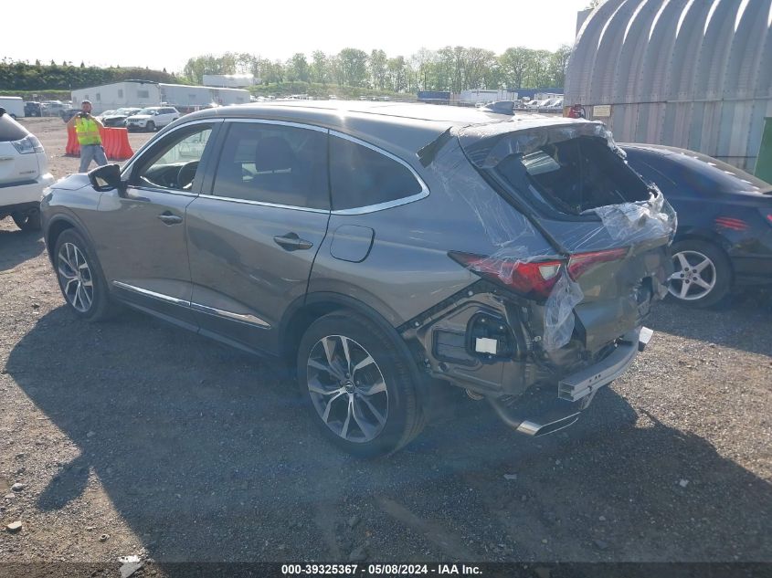 2023 Acura Mdx Technology Package VIN: 5J8YE1H47PL001397 Lot: 39325367