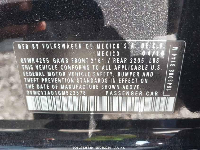 2016 VOLKSWAGEN GOLF SPORTWAGEN TSI LIMITED EDITION - 3VWC17AU1GM522578