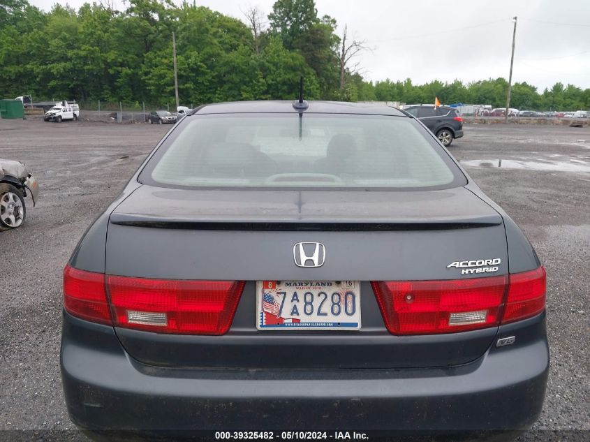 2005 Honda Accord Hybrid Ima VIN: JHMCN364X5C005026 Lot: 39325482