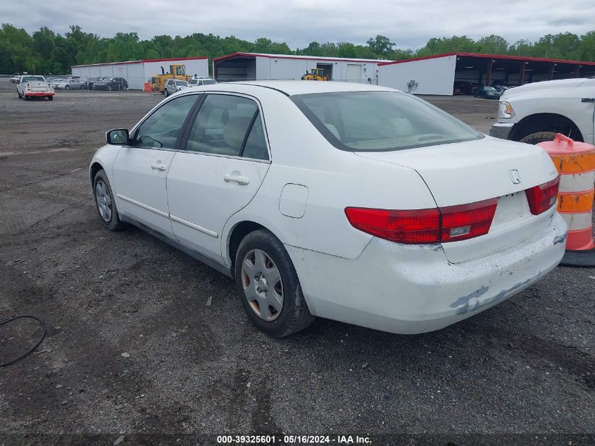 2005 Honda Accord 2.4 Lx VIN: 1HGCM564X5A163587 Lot: 39325601