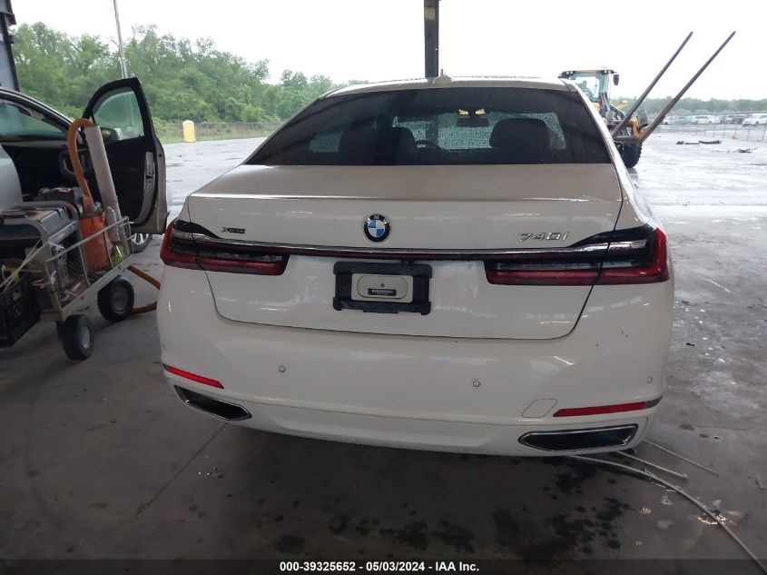 2020 BMW 740I xDrive VIN: WBA7T4C07LGG62727 Lot: 39325652