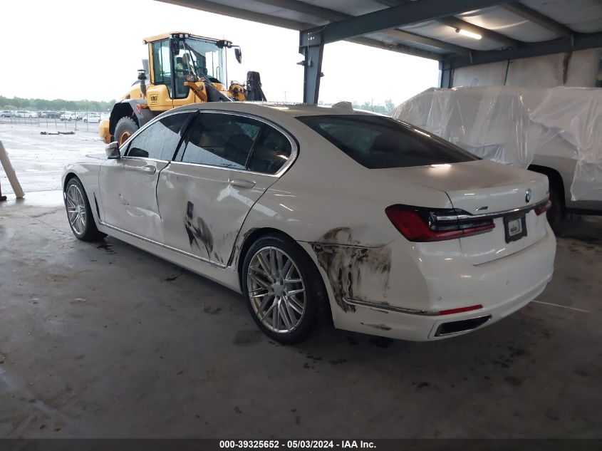 2020 BMW 740I xDrive VIN: WBA7T4C07LGG62727 Lot: 39325652