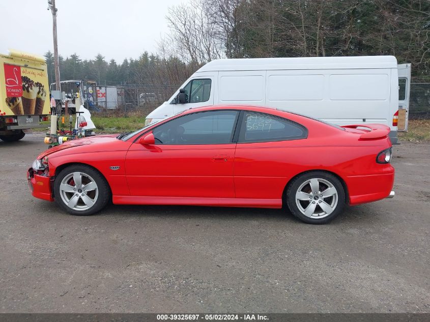 2006 Pontiac Gto VIN: 6G2VX12U06L495452 Lot: 39325697