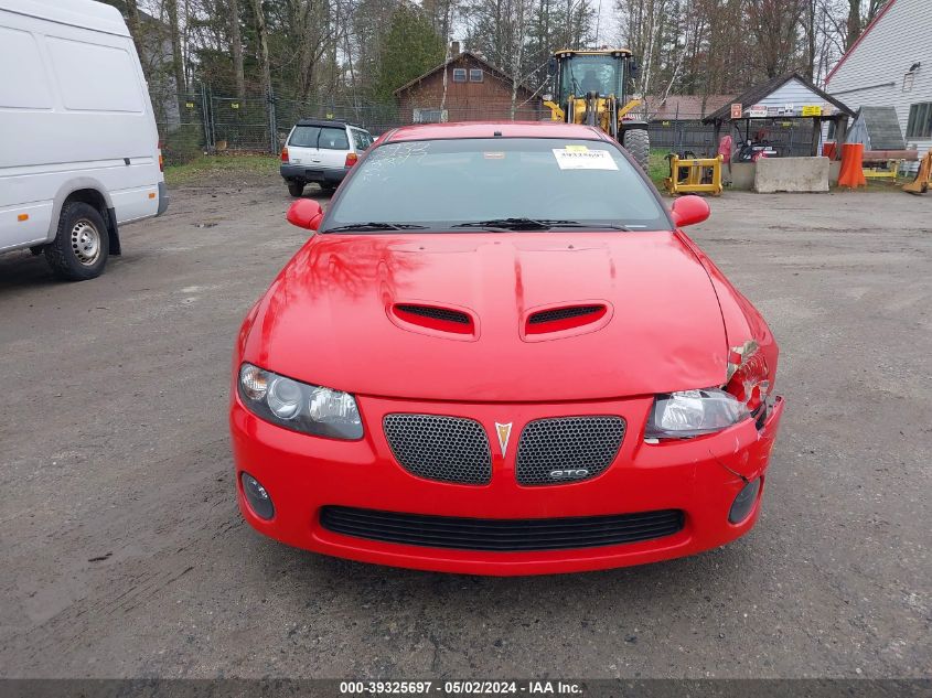 2006 Pontiac Gto VIN: 6G2VX12U06L495452 Lot: 39325697