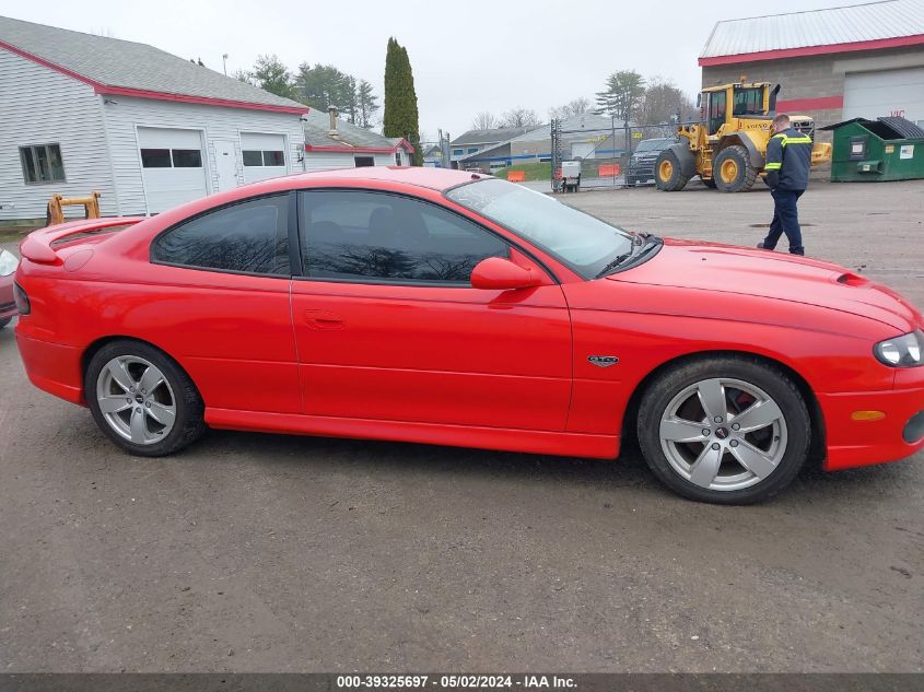 2006 Pontiac Gto VIN: 6G2VX12U06L495452 Lot: 39325697