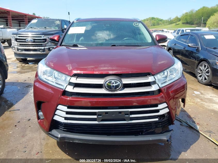 2018 Toyota Highlander Xle VIN: 5TDJZRFHXJS805160 Lot: 39325726