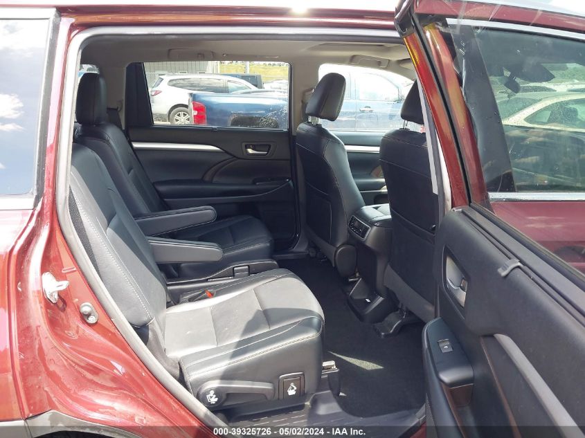 2018 Toyota Highlander Xle VIN: 5TDJZRFHXJS805160 Lot: 39325726