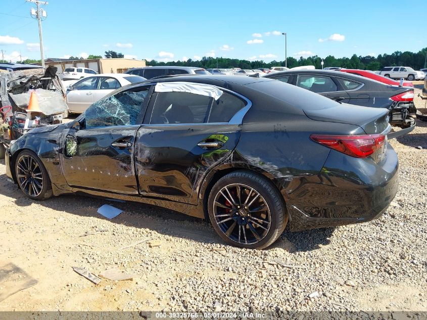 2019 Infiniti Q50 3.0T Red Sport 400 VIN: JN1FV7AR2KM800430 Lot: 39325766