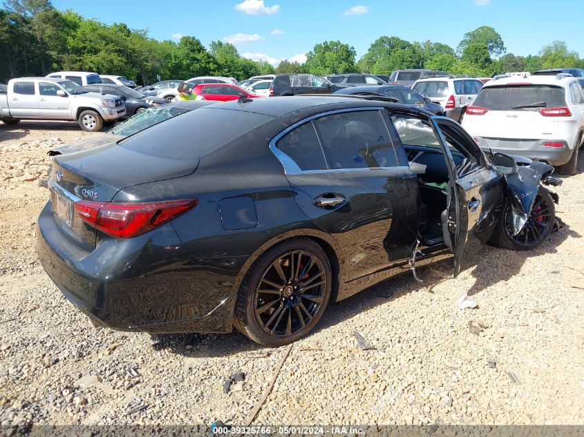 2019 Infiniti Q50 3.0T Red Sport 400 VIN: JN1FV7AR2KM800430 Lot: 39325766