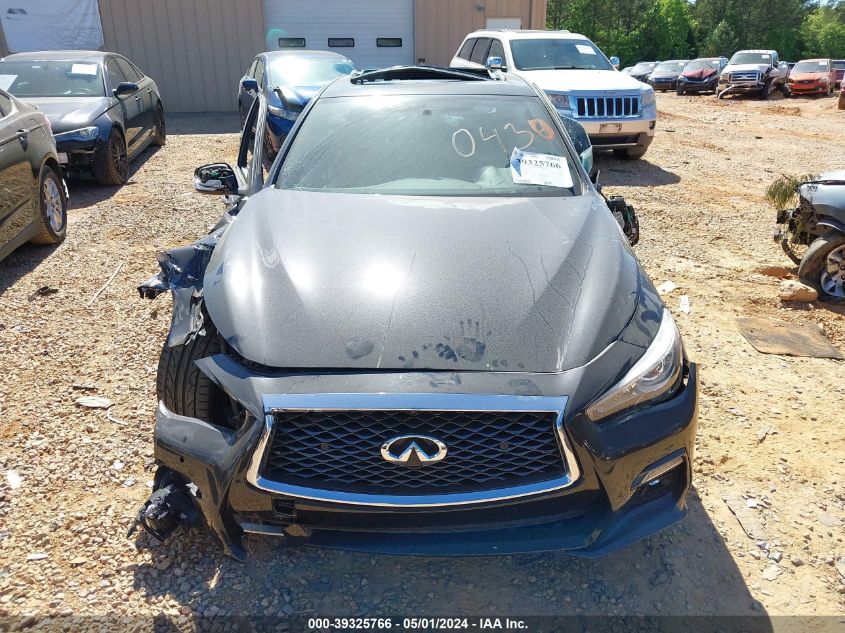 2019 Infiniti Q50 3.0T Red Sport 400 VIN: JN1FV7AR2KM800430 Lot: 39325766