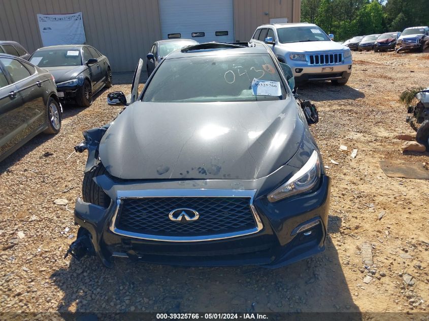 2019 Infiniti Q50 3.0T Red Sport 400 VIN: JN1FV7AR2KM800430 Lot: 39325766