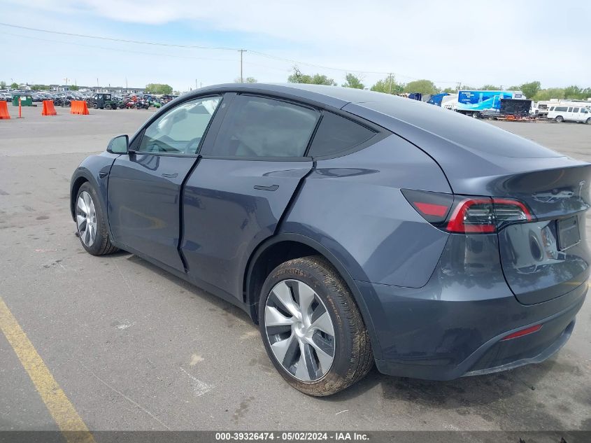 2023 Tesla Model Y Awd/Long Range Dual Motor All-Wheel Drive VIN: 7SAYGAEE5PF759296 Lot: 39326474