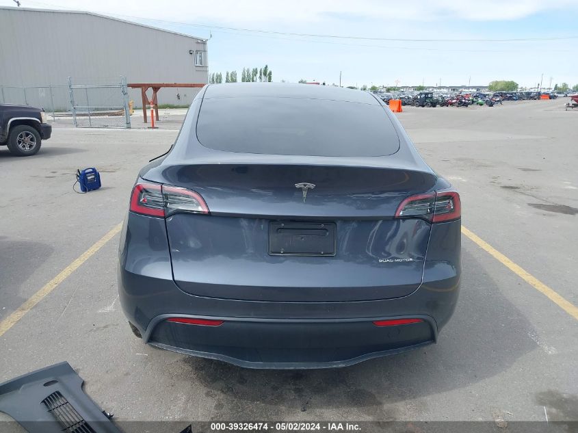 2023 Tesla Model Y Awd/Long Range Dual Motor All-Wheel Drive VIN: 7SAYGAEE5PF759296 Lot: 39326474