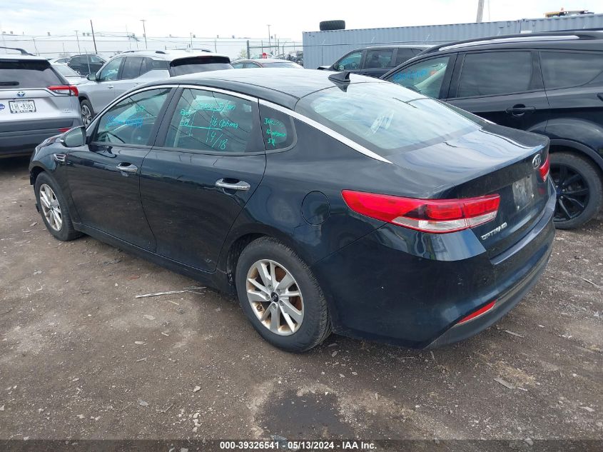 2016 Kia Optima Lx VIN: 5XXGT4L38GG025840 Lot: 39326541